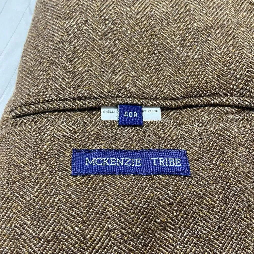 McKenzie Tribe Men's Large Silk Wool Cashmere Jacket Button 40R‎